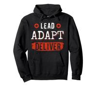 Lead Adapt Deliver Office Project Manager Collègue de Travail Sweat à Capuche