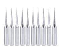 Lead Compliant Solder Iron Tip Set 10pcs | 900M - T - LI High Temp Brass Welding Tips | No Virtual Welding for Large Pads/Thick Terminals | Compatible for Hakko/Weller