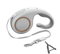Lead - Extension de plomb rétractable pour chiens | Peets de service lourd pour chiens, corde réfléchissante pour marcher avec poignée antidérapante, laisse d'entraînement pour courir, outil