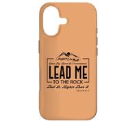« Lead me to The Rock That is Higher Than I Psaum 61:2 » Coque pour iPhone 17
