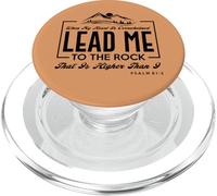 « Lead me to The Rock That is Higher Than I Psaum 61:2 » PopSockets PopGrip pour MagSafe