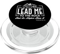 « Lead me to The Rock That is Higher Than I Psaum 61:2 » PopSockets PopGrip pour MagSafe