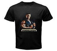 LEAD New Commando *Arnold Schwarzenegger Retro Movie Men's Black T-Shirt Size S-3XL