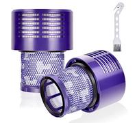 Leadaybetter 2 Pack Filtre pour Dyson V10 SV12 Series, V10 Filtre Compatible pour Dyson Cyclone V10 Absolute, Animal, Total Clean,Motorhead Aspirateur sans Fil Remplacer # DY-969082-01