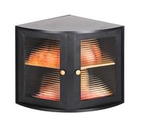 Leader Accessories Boîte à Pain d’angle en Bambou à 2 Niveaux, Boîte à Pain à Rabat à Couvercle Avant, Armoire à Pain pour Bouteilles de Légumes et d’épices, etc, 32x32x34cm