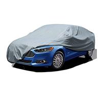 Leader Accessories Housse de Voiture complète Protection de Base 3 Couches Protection UV Housse de véhicule Respirante Ajustement Universel (Berline-574x160x127cm,Gris Clair)