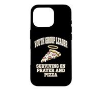Leader de Groupe de Jeunes survivre à la prière et à la Pizza étude biblique Coque pour iPhone 16 Pro