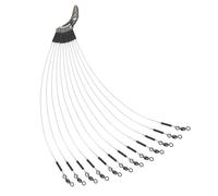 Leader de pêche au fluorocarbone. 6"-9,1 kg Compact Utility Replacement | Leaders de pêche fluorocarbonés de 9,1 à 36,3 kg pour eau douce en eau salée, ligne de plomb fluorocarbone avec