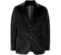 Leader of the Beauty Blazer en velours côtelé pour homme - Coupe ajustée - Veste de costume formelle - Classique - Robe de mariage - Blazers de smoking, Noir , XS