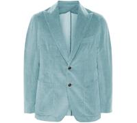 Leader of the Beauty Blazer en velours côtelé pour homme - Coupe ajustée - Veste de costume formelle - Classique - Robe de mariage - Blazers de smoking, bleu clair, XL
