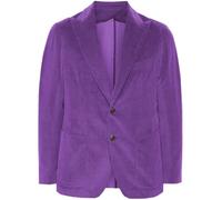 Leader of the Beauty Blazer en velours côtelé pour homme - Coupe ajustée - Veste de costume formelle - Classique - Robe de mariage - Blazers de smoking, violet, 6XL