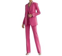 Leader of the Beauty Ensemble blazer et pantalon trois pièces pour femme, corail, M