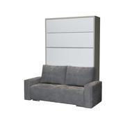 LeaderBed Lit canapé escamotable en bois 160 x 200 cm - FA/S-160200-W908ST2-SIM27