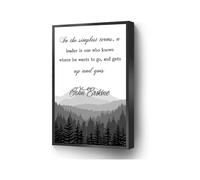 Leadership and Vision Quote Canvas, Motivational Art Print for Professional Office or Home(Framed,12x18inch(30x45cm))