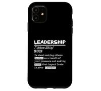 Leadership Definition Leader Office Teamwork Influenceur Boss Coque pour iPhone 11