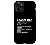 Leadership Definition Leader Office Teamwork Influenceur Boss Coque pour iPhone 11 Pro