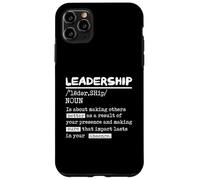 Leadership Definition Leader Office Teamwork Influenceur Boss Coque pour iPhone 11 Pro Max