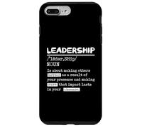 Leadership Definition Leader Office Teamwork Influenceur Boss Coque pour iPhone 7 Plus/8 Plus