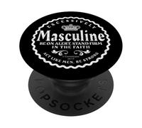 Leadership du Patrimoine Religieux chrétien Black King PopSockets PopGrip Adhésif