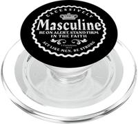 Leadership du Patrimoine Religieux chrétien Black King PopSockets PopGrip pour MagSafe