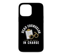 Leadership Funny Camp Quote Head Counselor in Charge Coque pour iPhone 13 Pro Max
