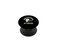 Leadership Funny Camp Quote Head Counselor in Charge PopSockets PopGrip Adhésif