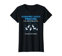 Leadership Plein cœur des Mains de l'école Primaire T-Shirt Graphique avec Valeur, Femme, Noir, M