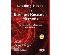 Leading Issues In Business Research Methods Volume 2