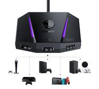 leadjoy VX2 AimBox Convertisseur d'adaptateur de Souris pour Clavier,Convertisseur Filaire avec Interface Audio 3,5mm,Compatible avec Switch, Xbox Series X, Xbox One, PS4, PS5