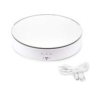 Leadleds 19,6 cm électrique Rotatif Plaque tournante pour de Photographie, Produit Présentoir (Blanc)