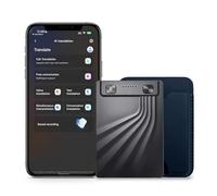 LeadsaiL Enregistreur vocal AI avec interpréteur en temps réel, transcription et résumé avec IA, 99 langues, prise de notes et traduction en direct pour appels et réunions, ultra fin, contrôle par