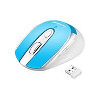 LeadsaiL Souris sans Fil Portable Souris USB sans Fil Silencieuse Souris d’Ordinateur Optique, 4 Boutons, 1600DPI avec 3 Niveaux Réglables pour Windows/Mac/Macbook Pro/HP/Acer