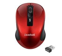LeadsaiL Souris sans Fil pour Ordinateur Portable, Souris USB sans Fil, silencieuse, ambidextre et 1600 DPI avec 3 Niveaux réglables pour Windows/HP/Lenovo