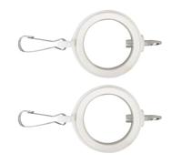 LEADSDGE 1 paire de mâts de drapeau de type lourd avec clip pivotant, anneaux résistants aux intempéries pour empêcher la torsion pour décoration de jardin, fixation rapide