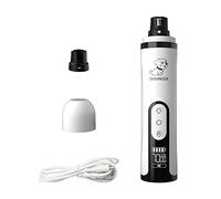 LEADSDGE Broyeur à ongles pour animaux de compagnie avec deux lumières LED - 3 vitesses - Tondeuse électrique USB professionnelle pour toilettage sans danger pour les pattes des chats - Polisseuse