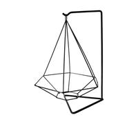 LEADSDGE Étagère à fleurs géométriques en fer pour économiser de l'espace - Assemblage facile - Résistante à la rouille - Pour décoration de jardin d'intérieur - Étagère géométrique moderne pour le