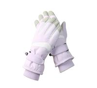LEADSDGE Gants de ski chauds multi-usage avec poignet élastique pour femme et fille, doublure épaisse, toucher doigt, activités d'hiver en plein air, ski, femmes