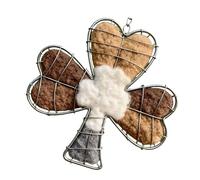 LEADSDGE Nid d'oiseau en forme de fleur décoration suspendue pour usage extérieur résistant symbole d'amour décoration extérieure tête ornement