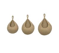 LEADSDGE Panier suspendu multifonction pour fruits, œufs, articles et fleurs, fabriqué à partir de corde robuste, polyvalent, non conformiste, décoration d'intérieur