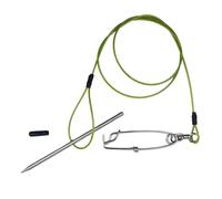 LEADSDGE Pince à poisson avec support pour poisson pour plongée, câble en acier inoxydable, crochet d'aiguille en acier inoxydable