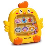LEADSTAR Jeu Labyrinthe Magnétique Enfant, Apprendre Les Couleurs, Jeu de Comptage et Tri Montessori, Motricité Fine, Jouet Éducatif, Cadeau d'anniversaire 3 4 5 6 7 Ans (Jaune)