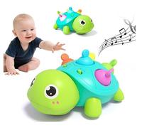 LEADSTAR Jouet musical pour bébé de 0 à 12 mois, jeu interactif sensoriel pour enfants, 1 an, jeu pour ramper avec musique et lumières, cadeau fille pour anniversaire Noël