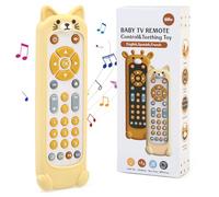 LEADSTAR Jouet Telecommande Bebe 1 an,Jouets Sensoriels éducatifs avec Différents Effets Sonores,Jouets Musicaux pour Bébés Cadeau Garçon Fille 1 an,Jeux Bebe 1 an avec Couvercle en Silicone