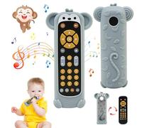 LEADSTAR Jouet Telecommande Bebe,Jouets Sensoriels éducatifs avec Différents Effets Sonores,Jouets Musicaux pour Bébés Cadeau Garçon Fille,Jouets Bébés avec Couvercle en Silicone (Koala)