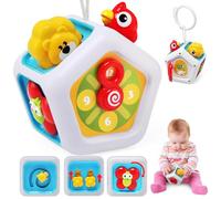 LEADSTAR Jouets Bebe 1 an, Sensoriels Montessori Cube D'activité 6 en 1 Jouets pour Garçons Filles, Jouets de Voyage pour de 1 à 3 Ans, Jouets d'apprentissage Éducatifs,Jeux Bebe Cadeaux 12 Mois