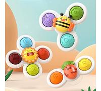LEADSTAR Jouets de Bain Bebe, 3 PCS Enfants Jouets, Ventouse Jouets sensoriels pour Les Tout-Petits Jouets d'apprentissage Cadeaux d'anniversaire de Noël pour 1 Enfant de 2 Ans (B)