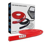 LEADTOPS Garde Bord Porte Voiture, 16.4FT 5M Garde Protecteur Porte Voiture Garniture Bord en Caoutchouc Moulage U Forme, Couleur Rouge