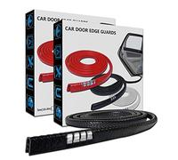 LEADTOPS Garde Bord Porte Voiture, 32.8FT 10M Garde Protecteur Porte Voiture Garniture Bord en Caoutchouc Moulage U Forme, Couleur Noire