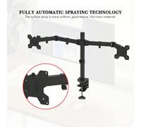 LEADZM 13-27 pouces Double pendule grand support TV TSNS-03 portant 8Kg/Vese100 * 100/inclinaison 90 °/rotation 360 ° Caractéristiques:1. Prise en charge du double écran et gain de place.2. Le poids m