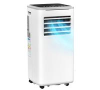 LEADZM Climatiseur mobile 10000 BTU, climatiseur portable 3 en 1 refroidissement, déshumidificateur, ventilateur, mode nuit télécommande minuteur 24H,jusqu'à 32 m² pour Maison Bureau